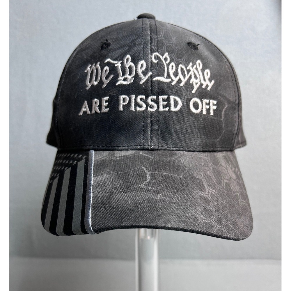 Outdoor Cap Hat Black We The People Are Pissed Off Camo Kryptek Adjustable